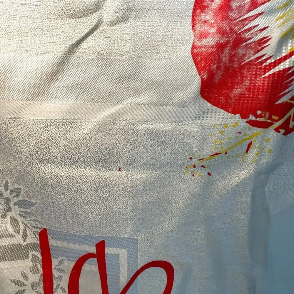 Gorgeous vintage Florida tablecloth, hibiscus flowers damask 50